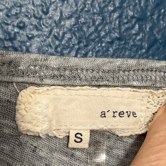 Gray Striped Ruffle Hem Sleeveless Mini Dress or Top S - Picture 4 of 7